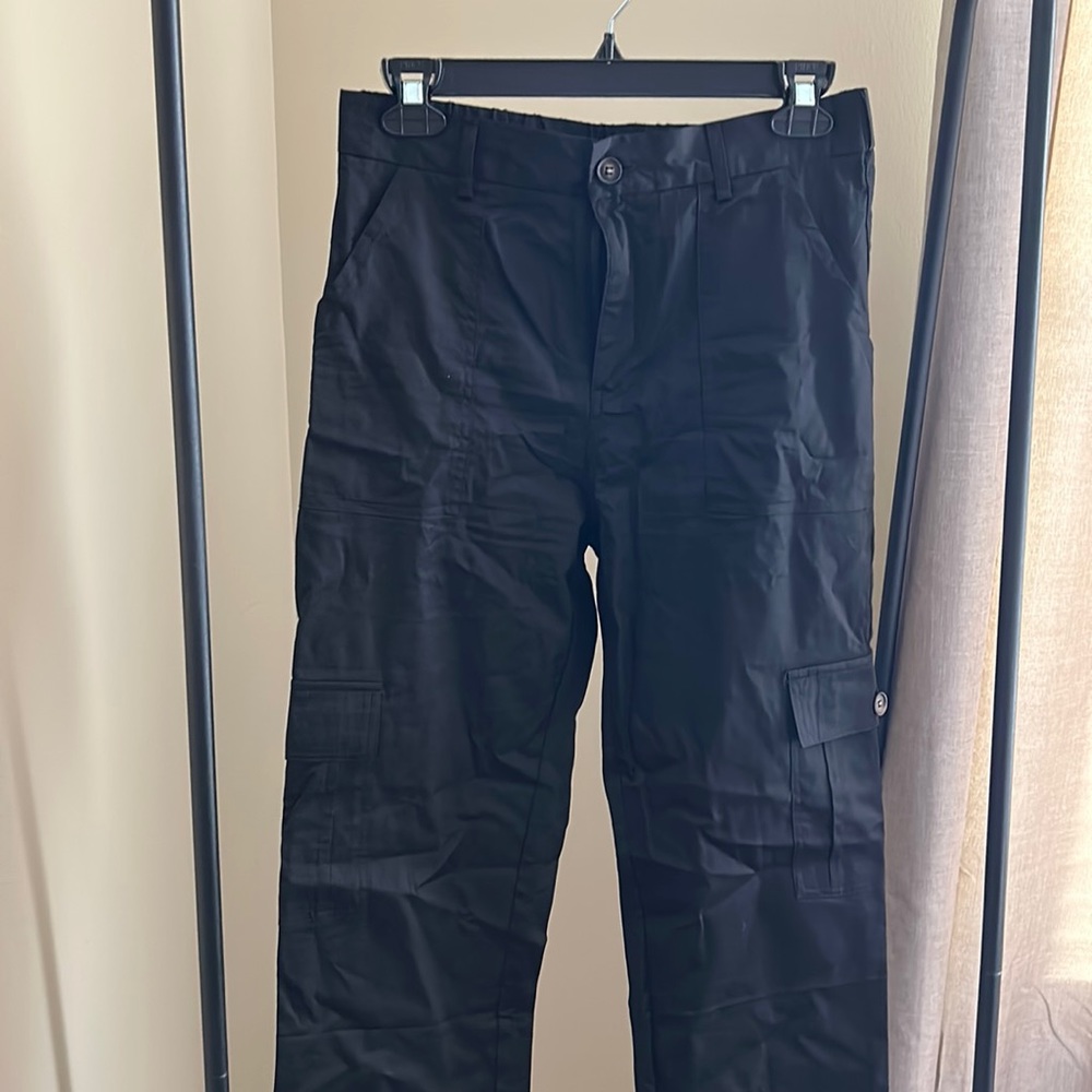 Black cargo pants